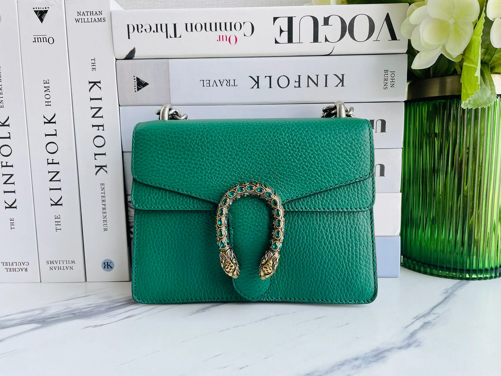 used-Gucci Dionysus mini bag in emerald green-MILOURA