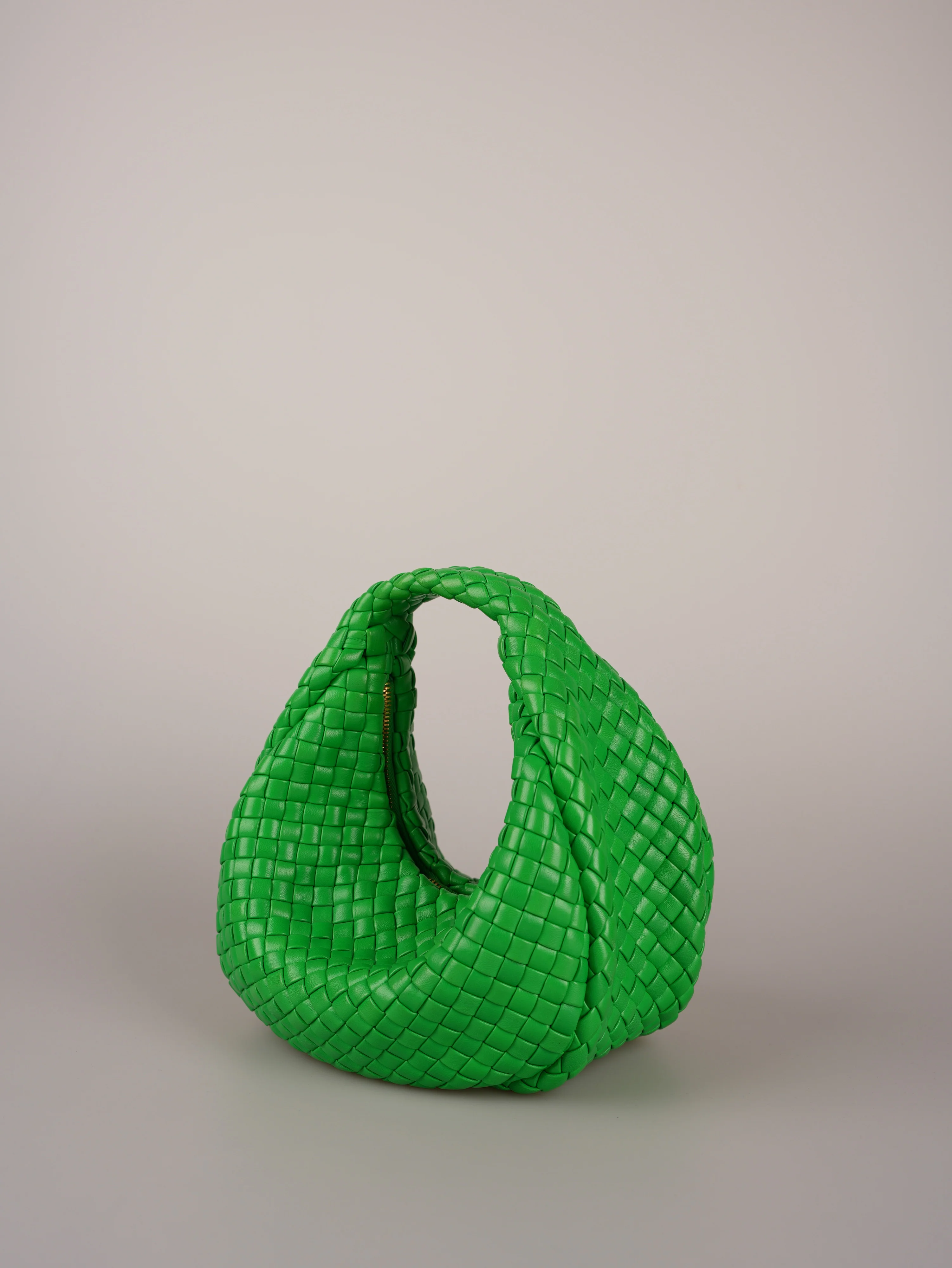 used-Bottega Veneta Teen Jodie Bag Leather Green Medium-MILOURA