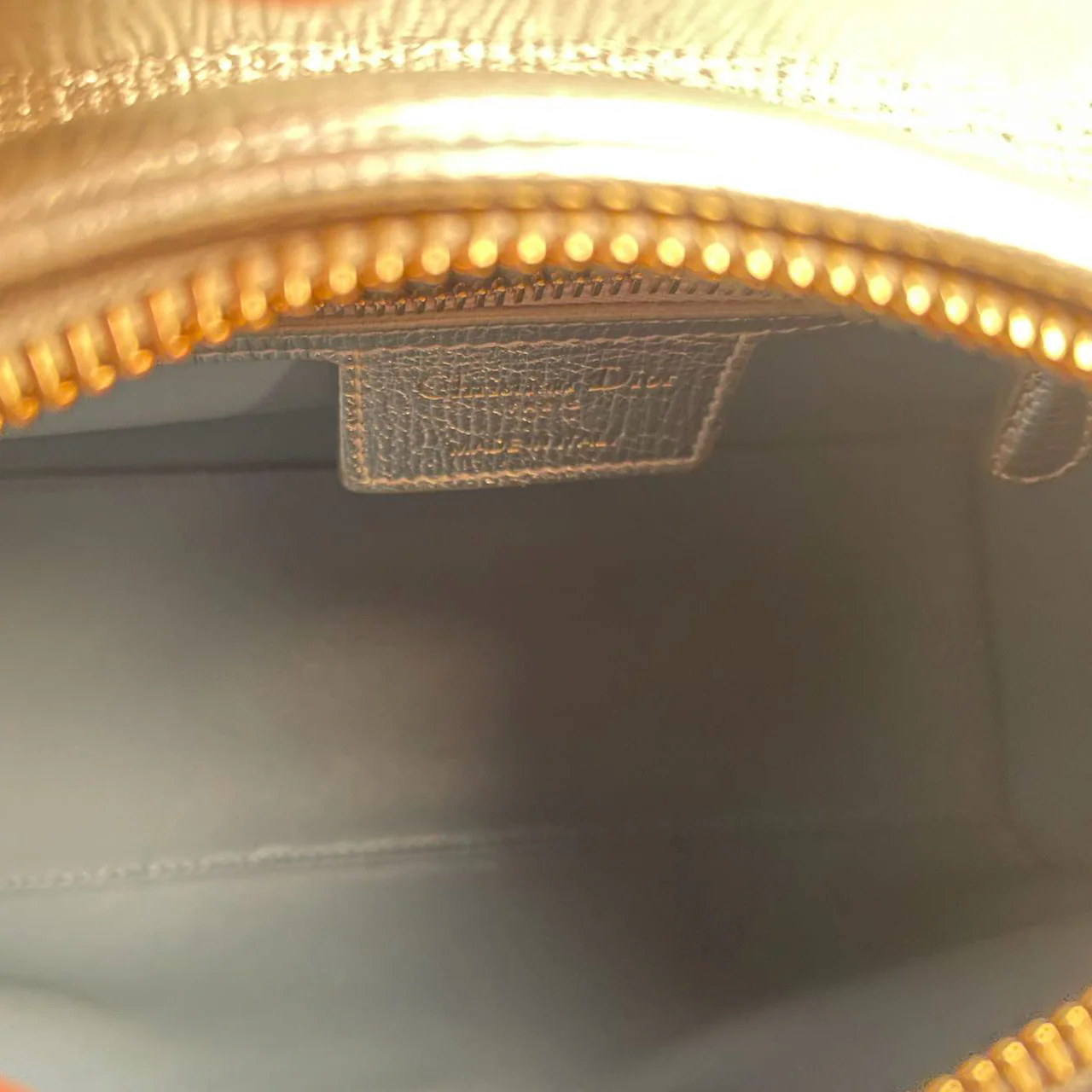 used-Christian Dior Leather Lady Dior Shoulder Bag in Silver-MILOURA