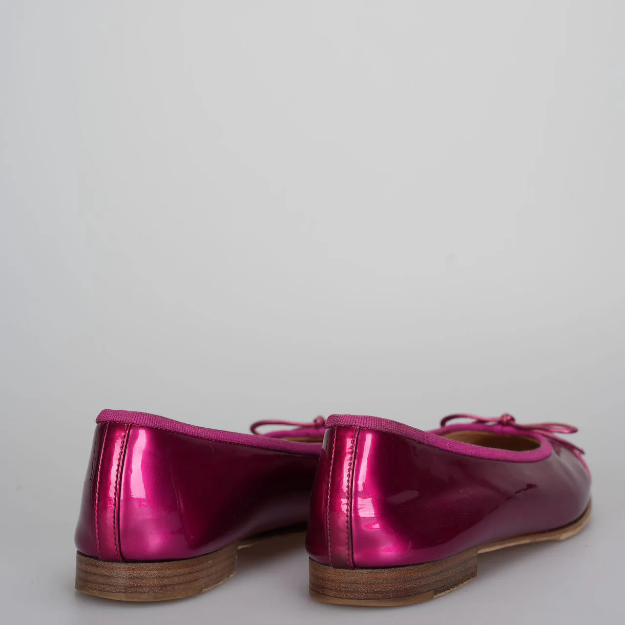 used-Chanel ballet flats 37.5 in hot pink-MILOURA