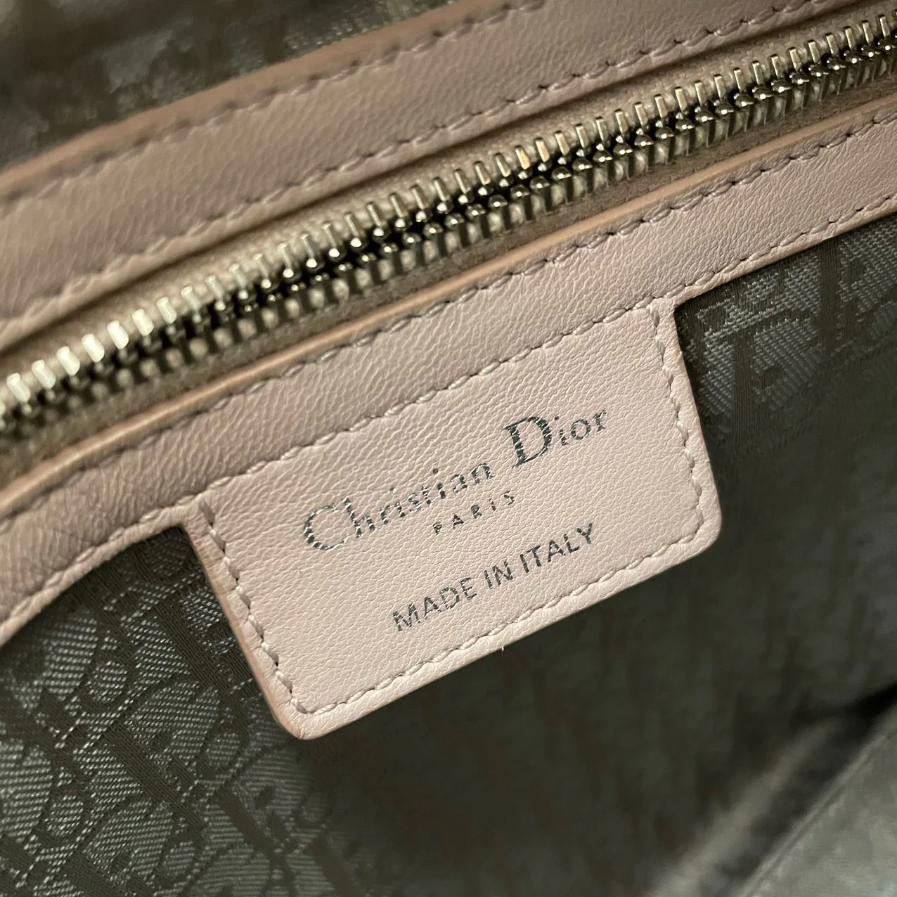 used-Christian Dior cherry blossom pink lady Dior bag in Lambskin with silver Hardware-MILOURA