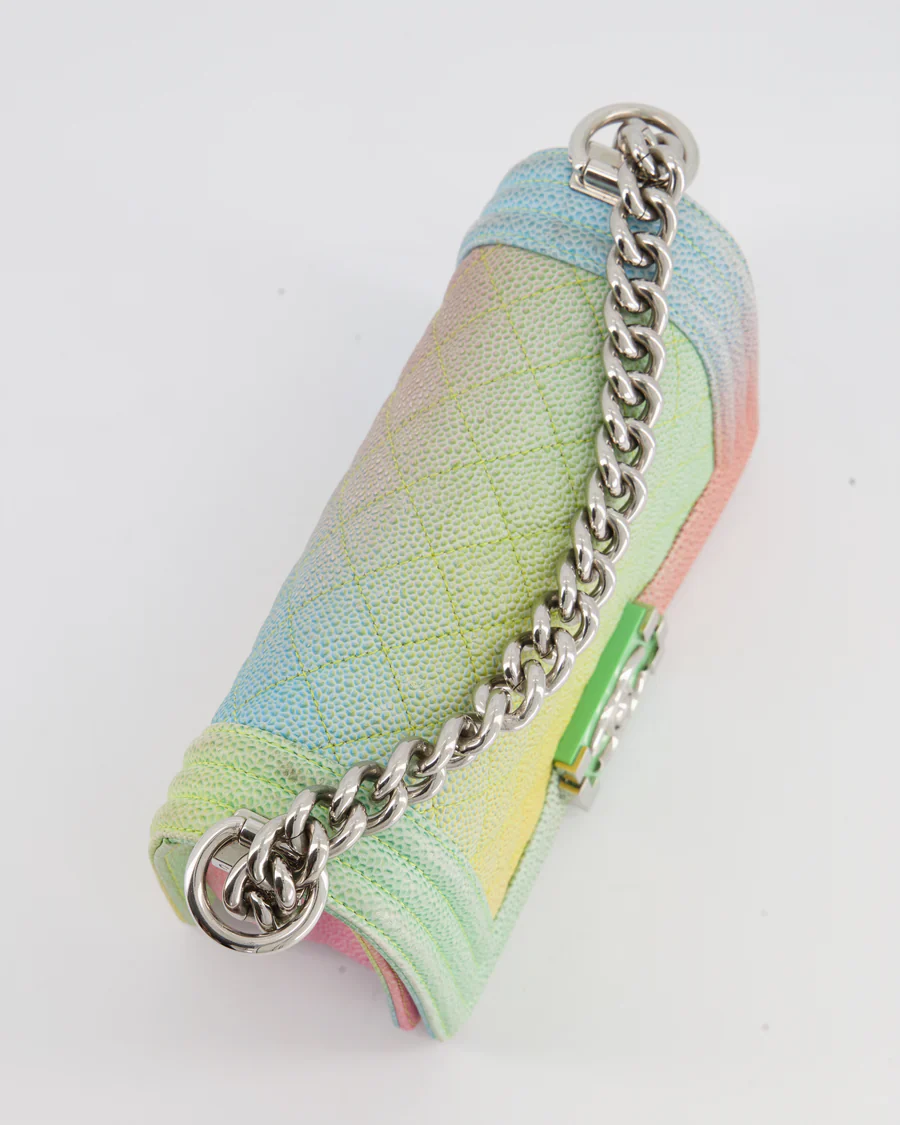 used-Chanel Caviar Quilted Small Cuba Rainbow Leboy Bag in Multicolour-MILOURA