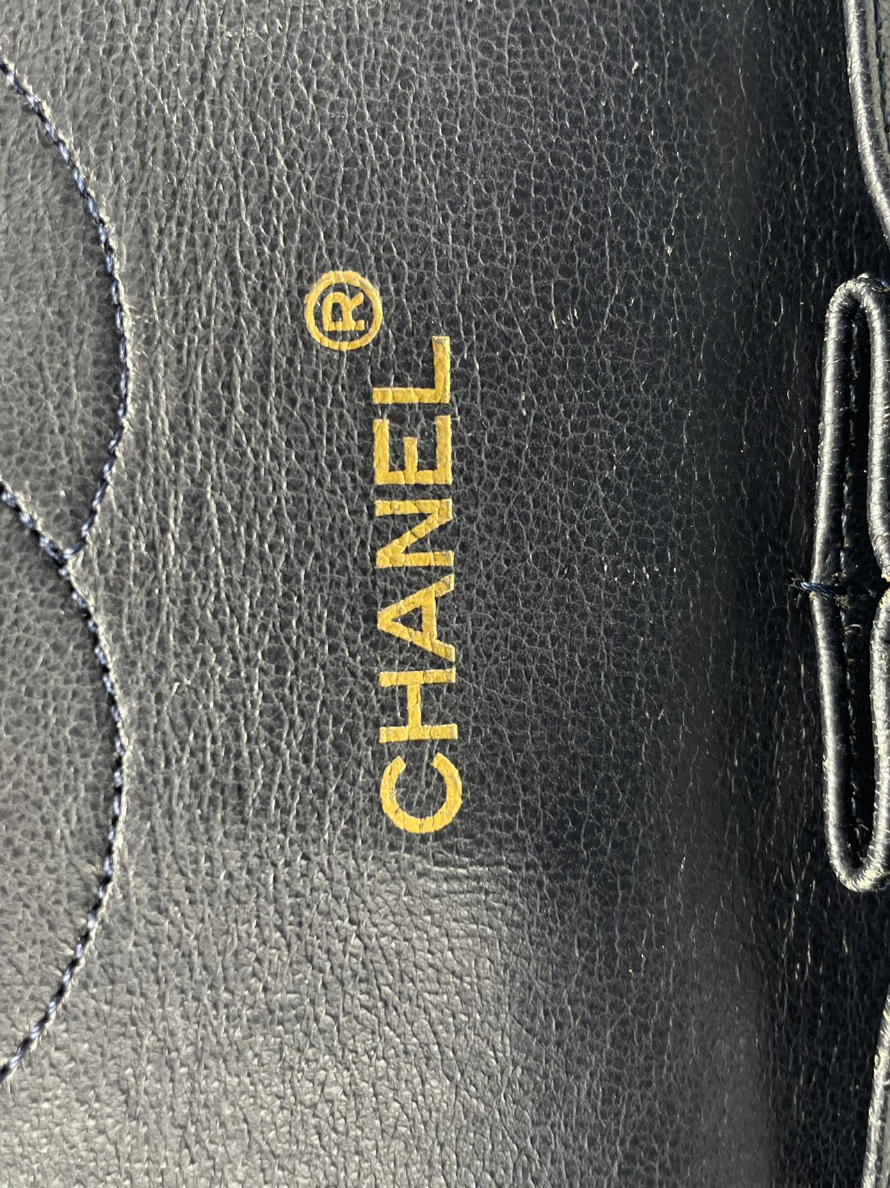 used-Chanel Black Vintage Medium Classic Double Flap Bag with 24K Gold Hardware-MILOURA