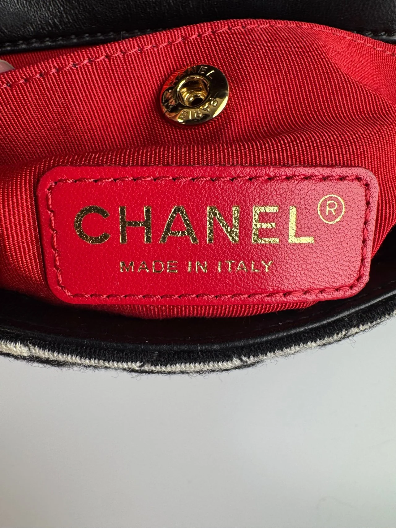 used-Chanel Sailor bag Blue 2014 striped mini rectangle Classic single flap shoulder bag-MILOURA