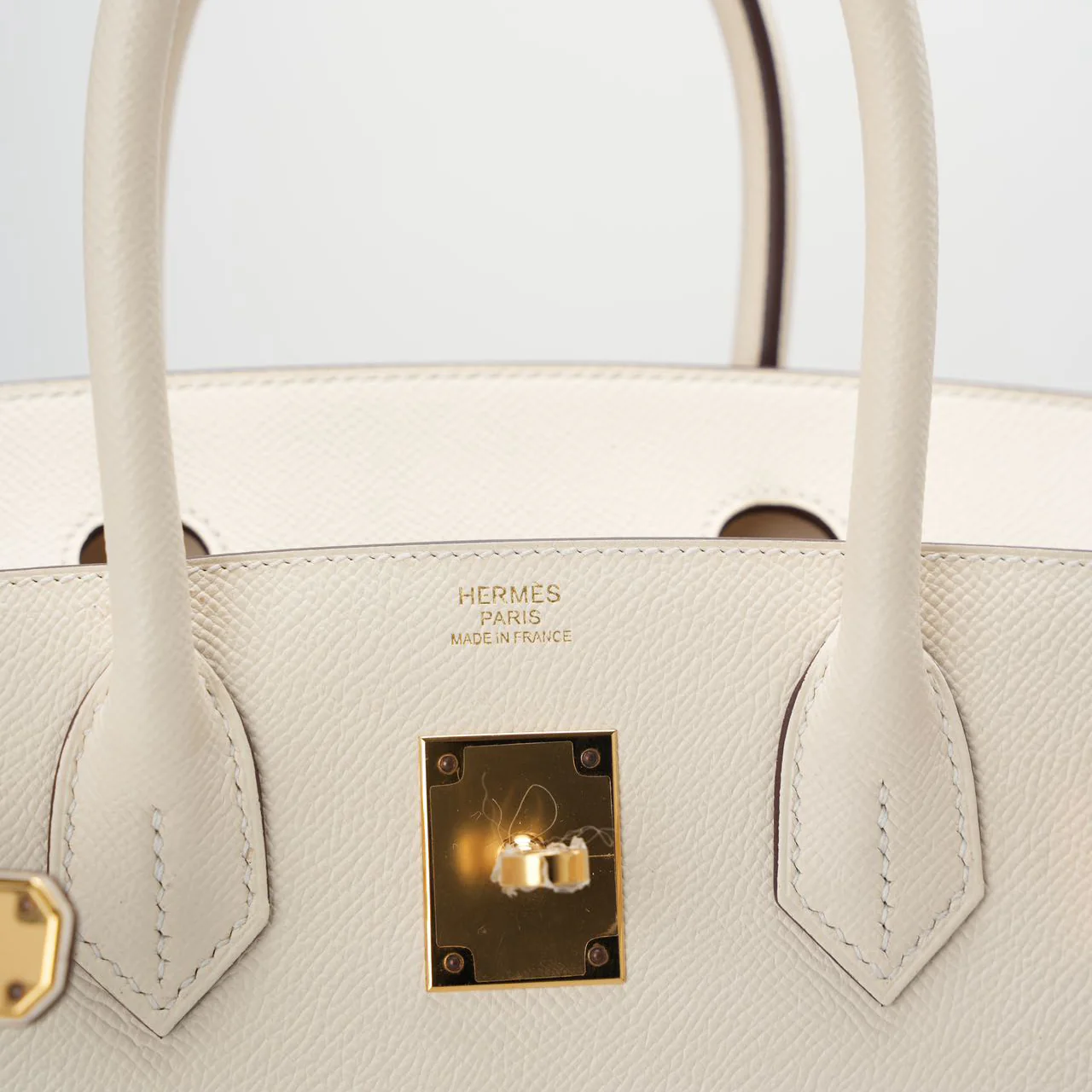 used-Hermes Birkin 30 sellier Bag In Nata Epsom Leather with Gold Hardware-MILOURA