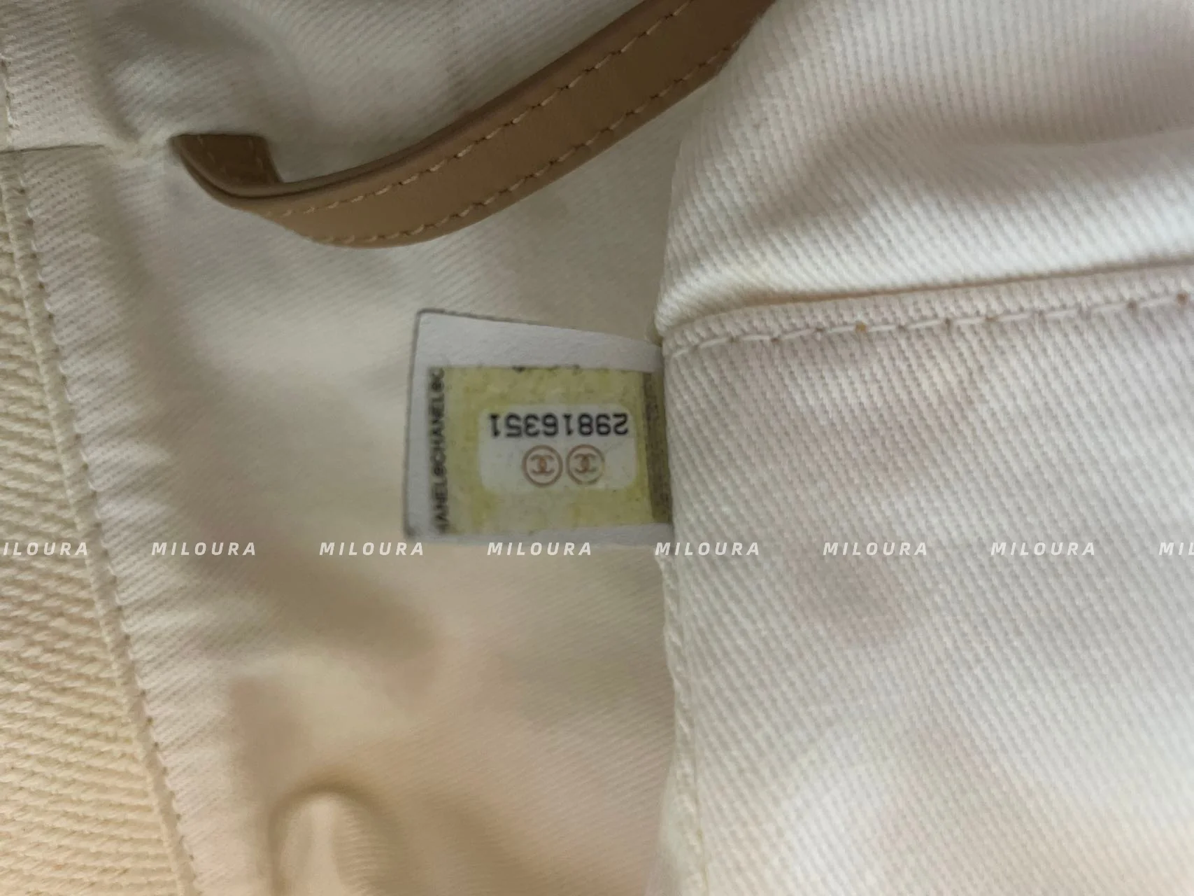 used-Chanel Deauville Pearls Tote Bag-MILOURA