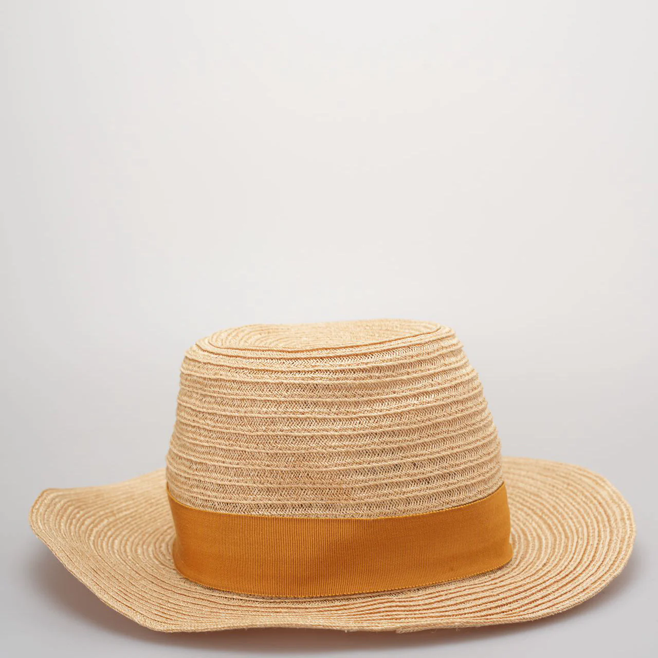 used-Hermes Linen Raffia Straw Hat 59 Natural Material Hats-MILOURA