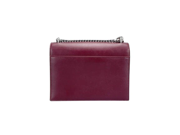used-Saint Laurent Sunset bag in Burgundy-MILOURA