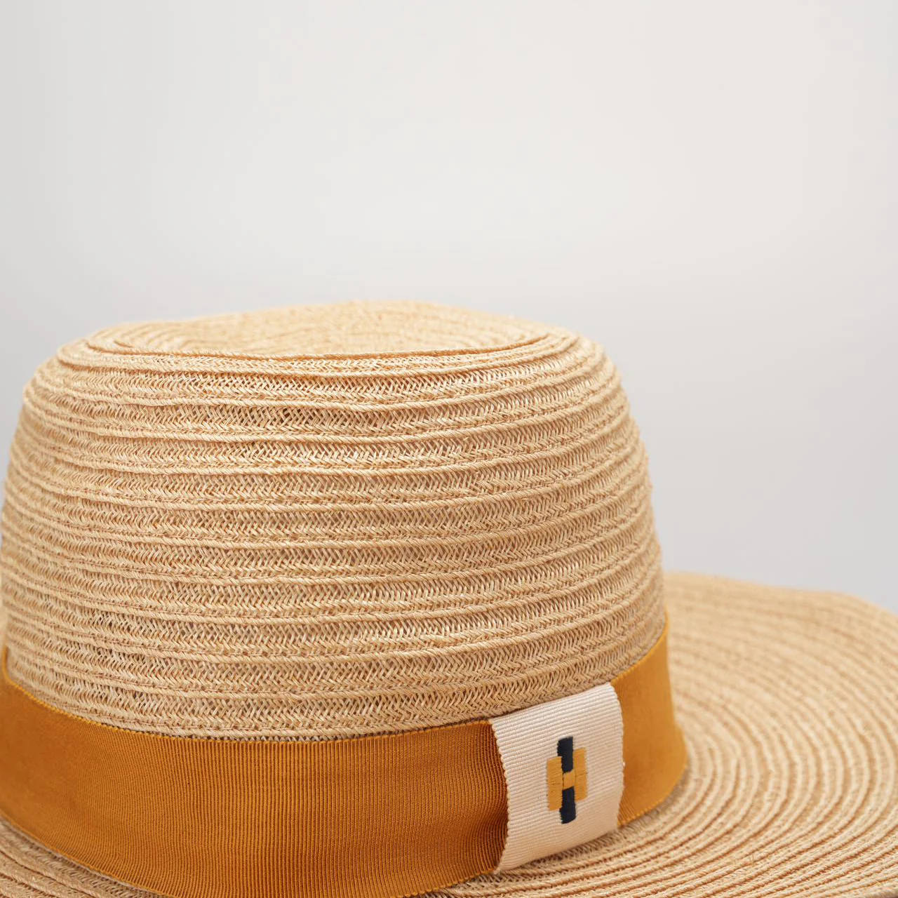 used-Hermes Linen Raffia Straw Hat 59 Natural Material Hats-MILOURA