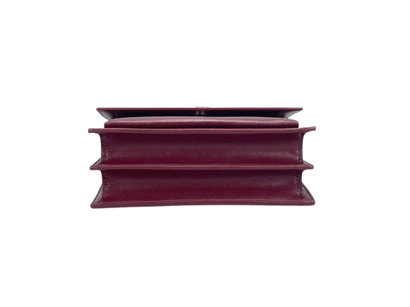 used-Saint Laurent Sunset bag in Burgundy-MILOURA