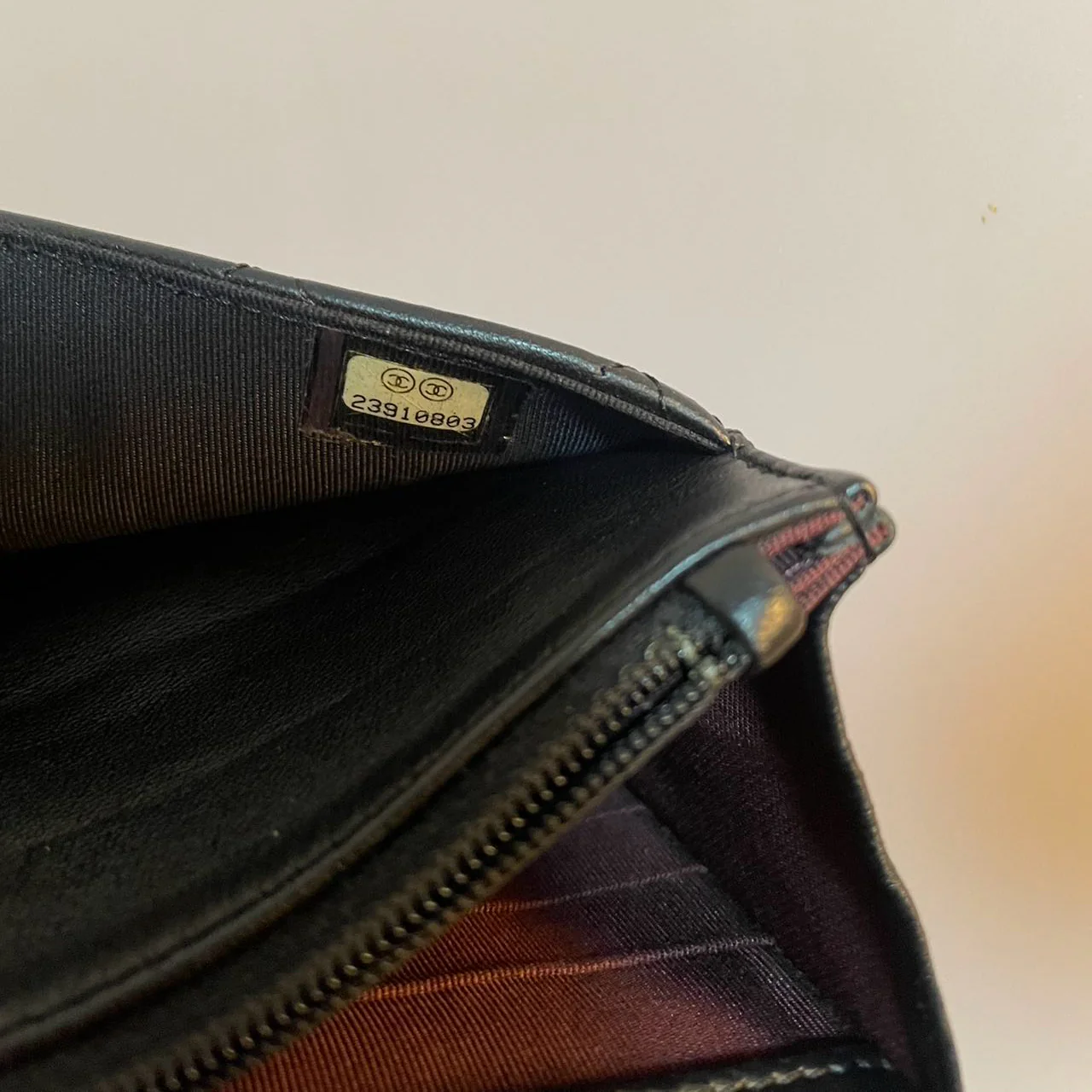 used-Chanel Black Classic WOC Lambskin Leather with Silver Hardware-MILOURA