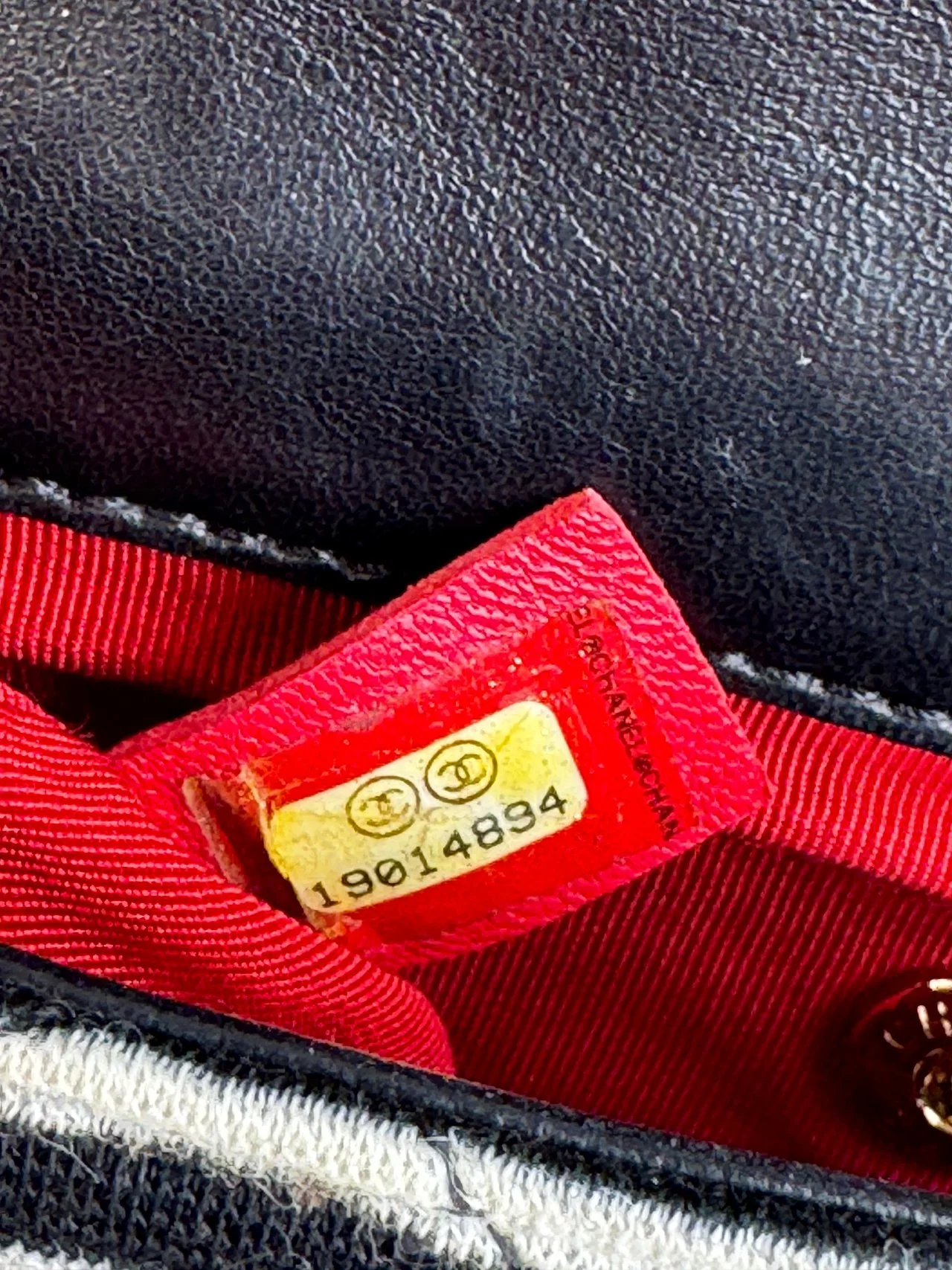 used-Chanel Sailor bag Blue 2014 striped mini rectangle Classic single flap shoulder bag-MILOURA