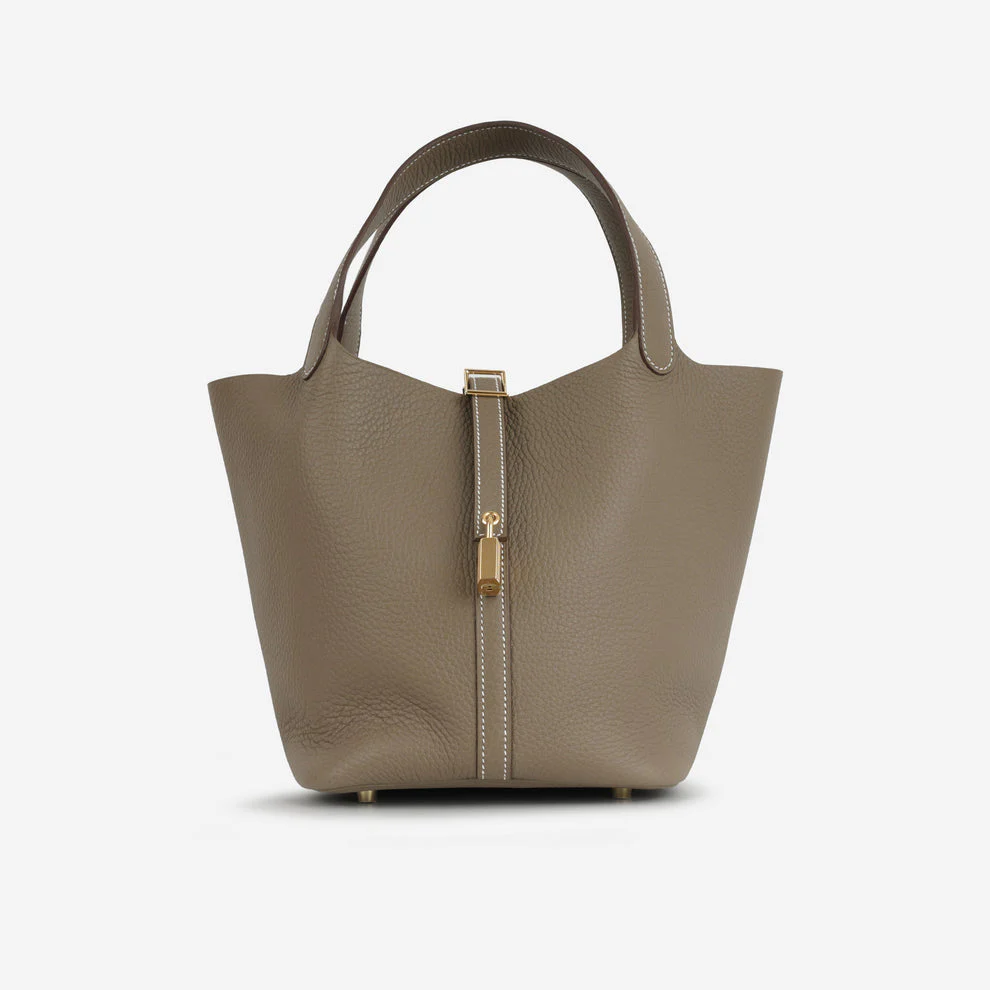 Hermes Taupe Picotin 22 Etoupe Clemence 2021