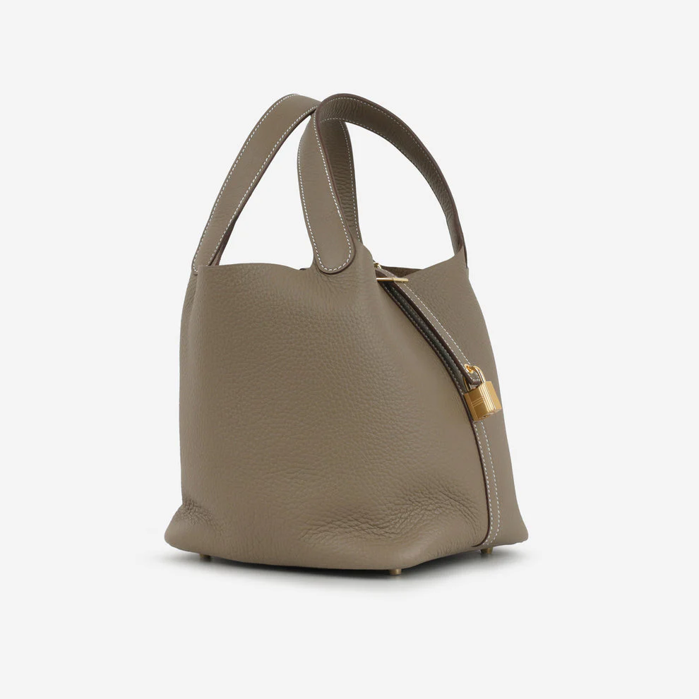 Hermes Taupe Picotin 22 Etoupe Clemence 2021