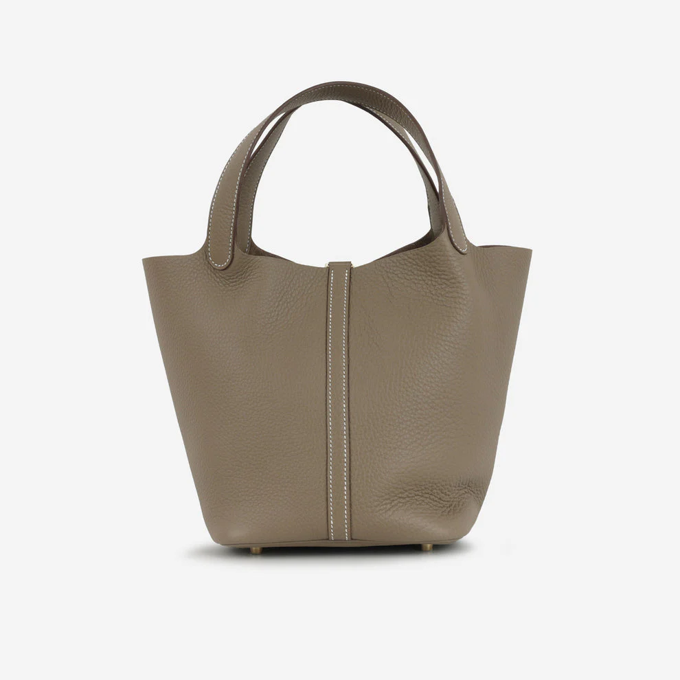 Hermes Taupe Picotin 22 Etoupe Clemence 2021