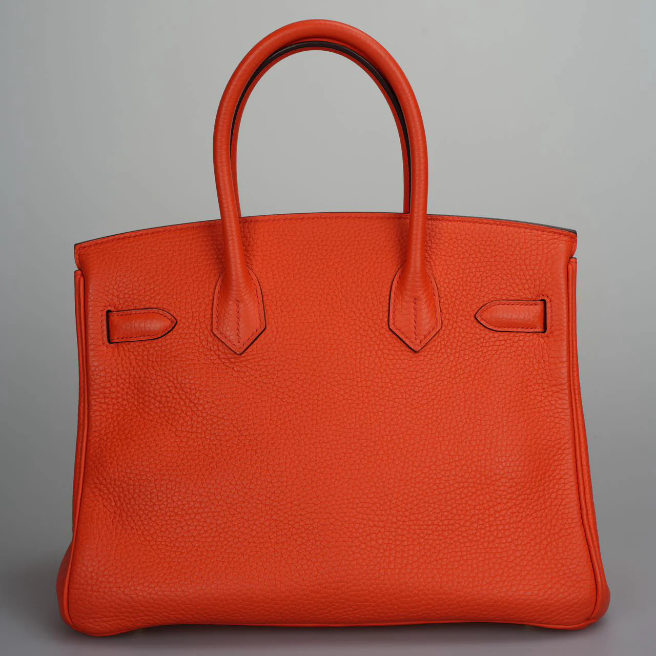 used-Hermes Birkin 30 Handbag in Orange Togo Leather with Gold Hardware-MILOURA