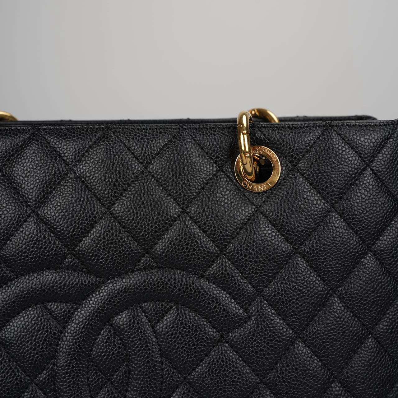 used-Chanel Grand Shopping Tote Black GST Bag in Caviar Leather with Gold Hardware from 2012-MILOURA