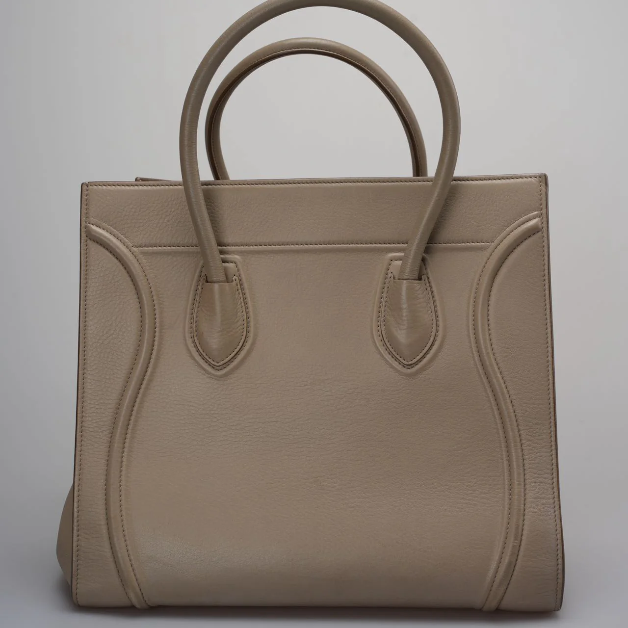 used-Celine Gray Luggage Tote Bag-MILOURA