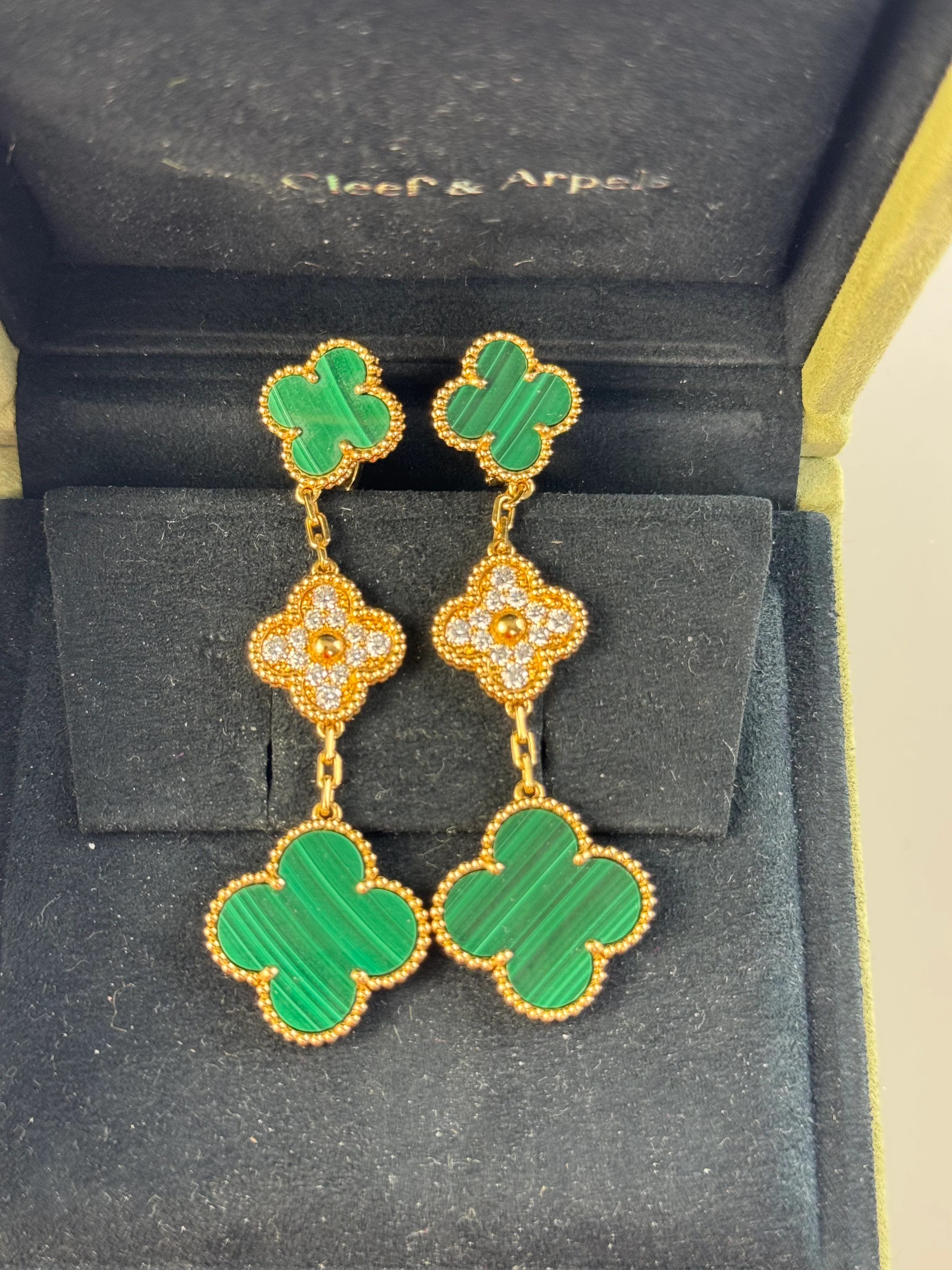 used-Van Cleef & Arpels Magic Alhambra earrings 3 motifs-MILOURA
