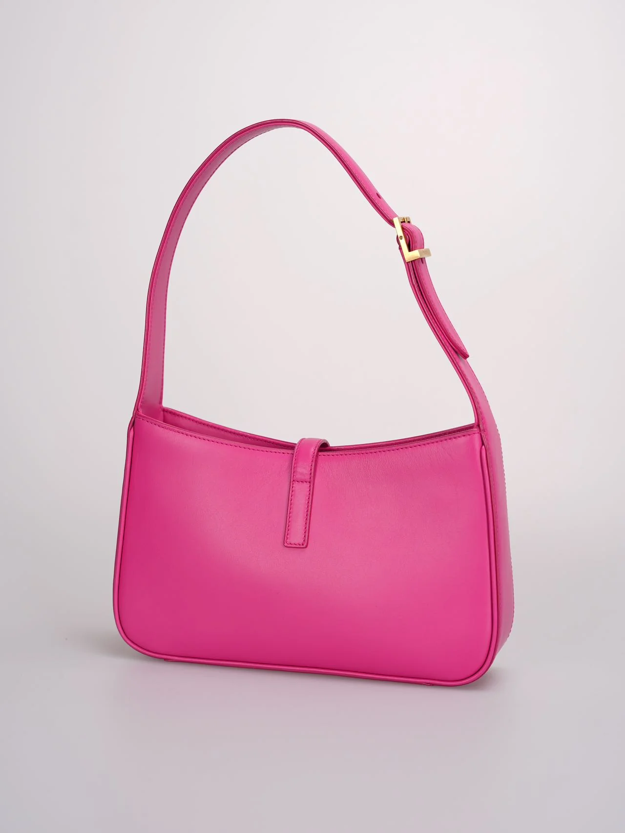 used-Saint Laurent 5 a 7 Fuchsia Hobo Bag-MILOURA