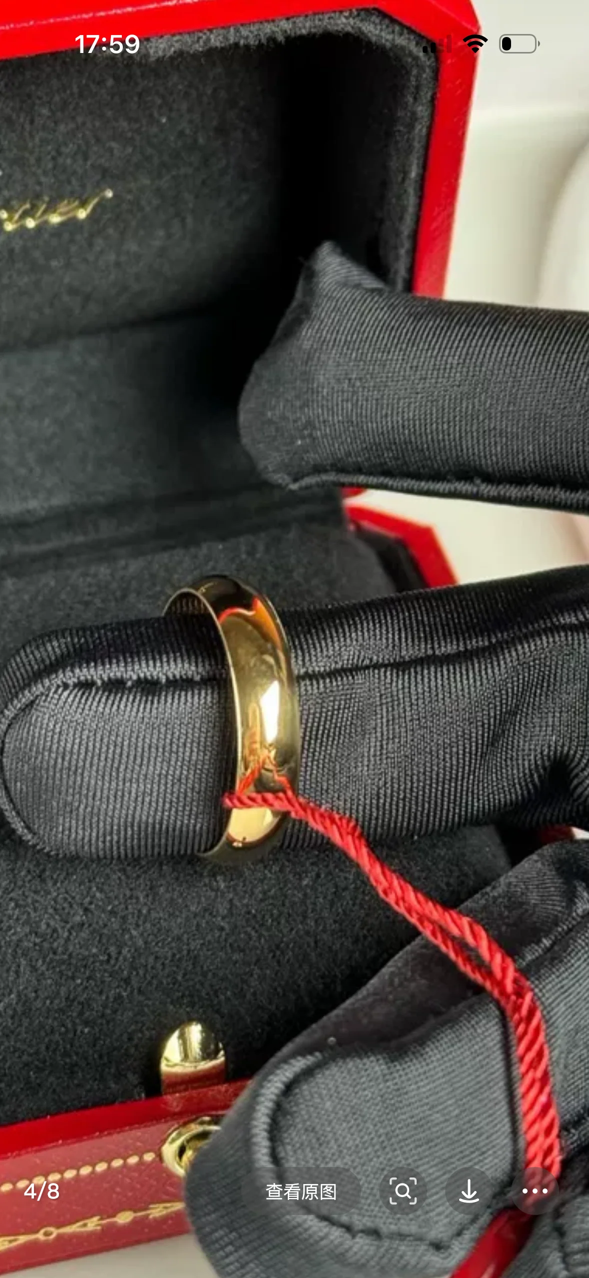 used-CARTIER ring 1895 width 5 mm K18 yellow gold-MILOURA