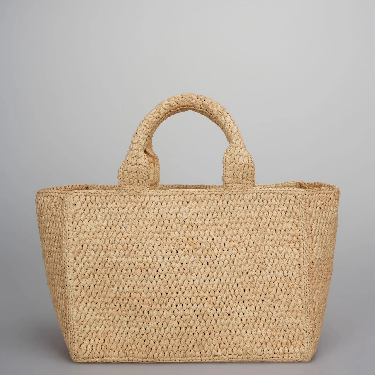 used-Celine Small Cabas Thais in Raffia and Calfskin-MILOURA