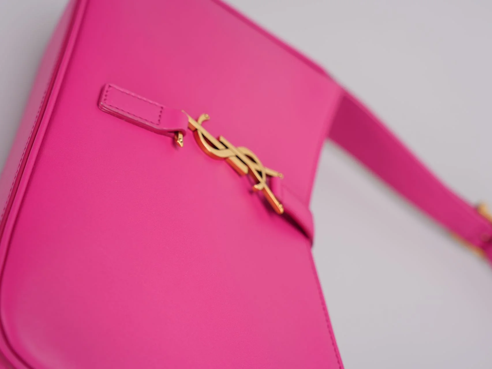 used-Saint Laurent 5 a 7 Fuchsia Hobo Bag-MILOURA