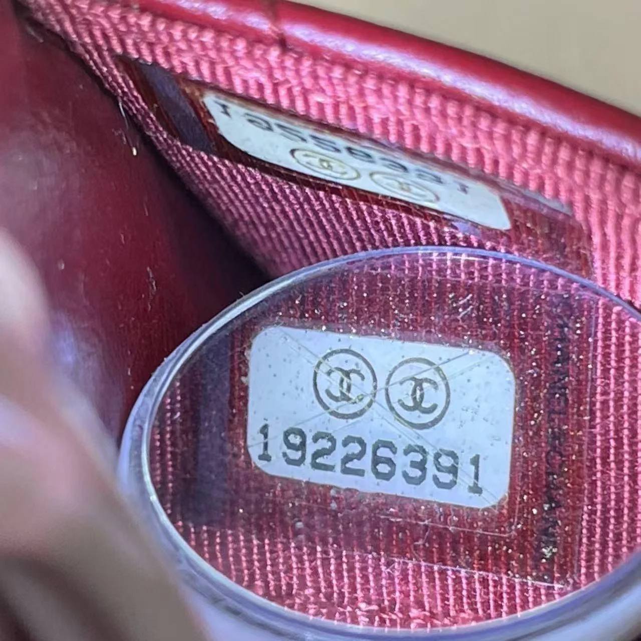 Chanel Red Wallet on Chain (WOC) Lambskin 2014