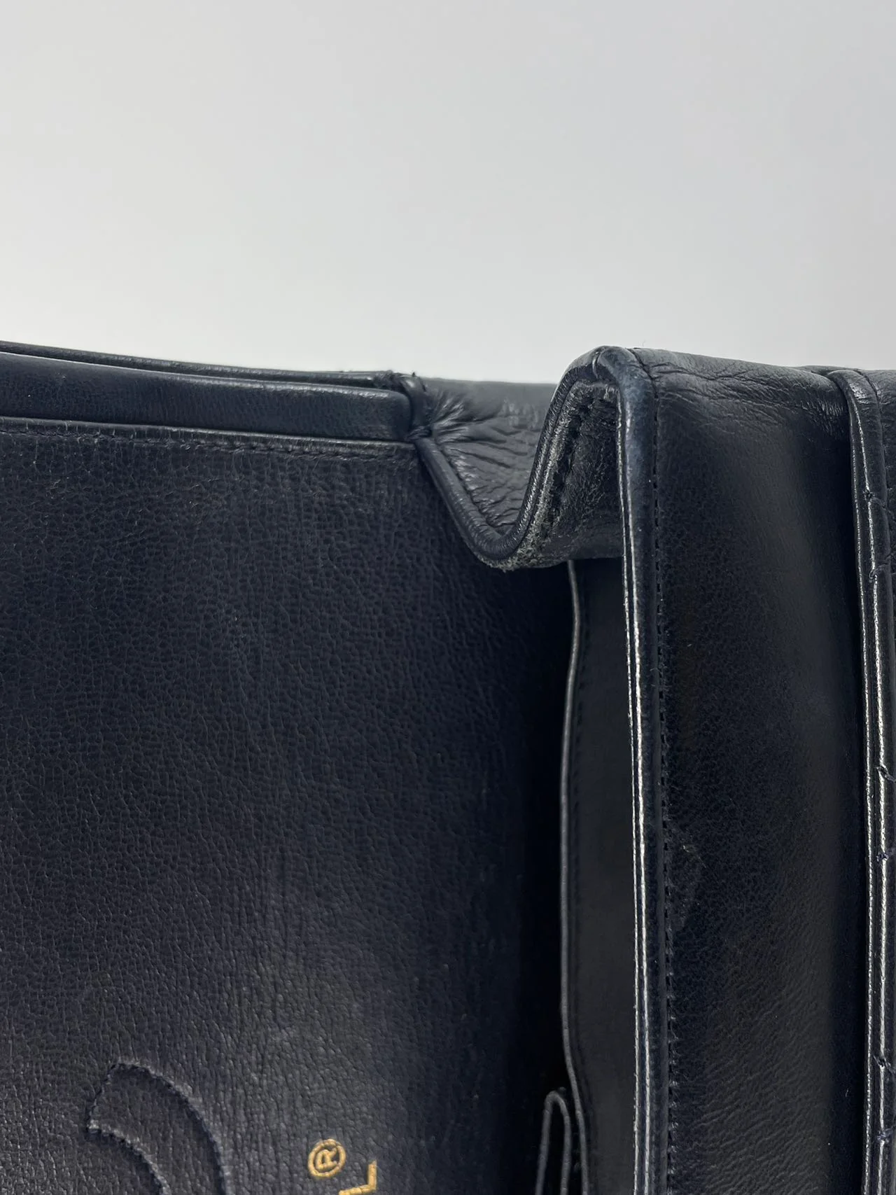 used-Chanel Black Vintage Medium Classic Double Flap Bag with 24K Gold Hardware-MILOURA