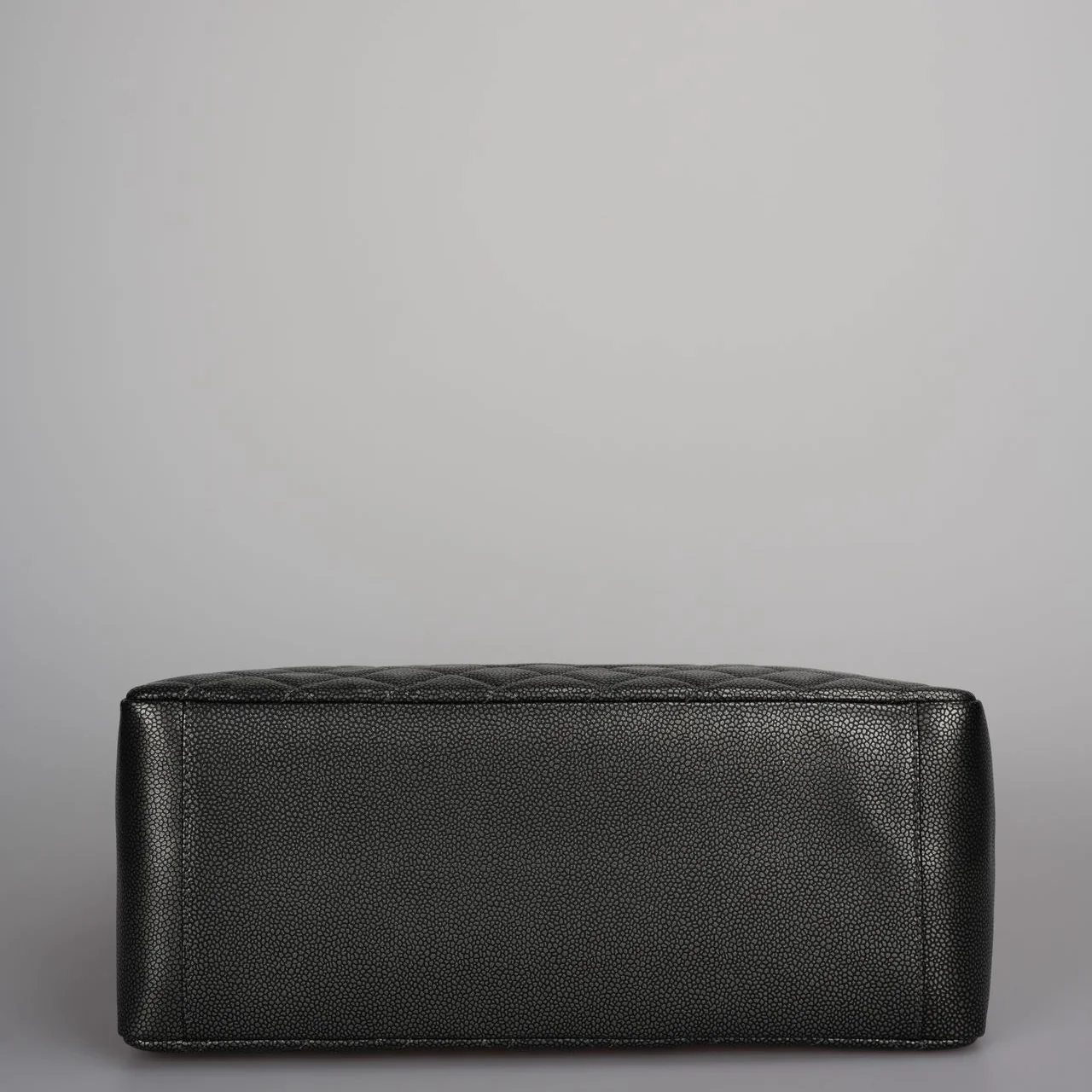 used-Chanel Grand Shopping Tote Black GST Bag in Caviar Leather with Black Hardware-MILOURA