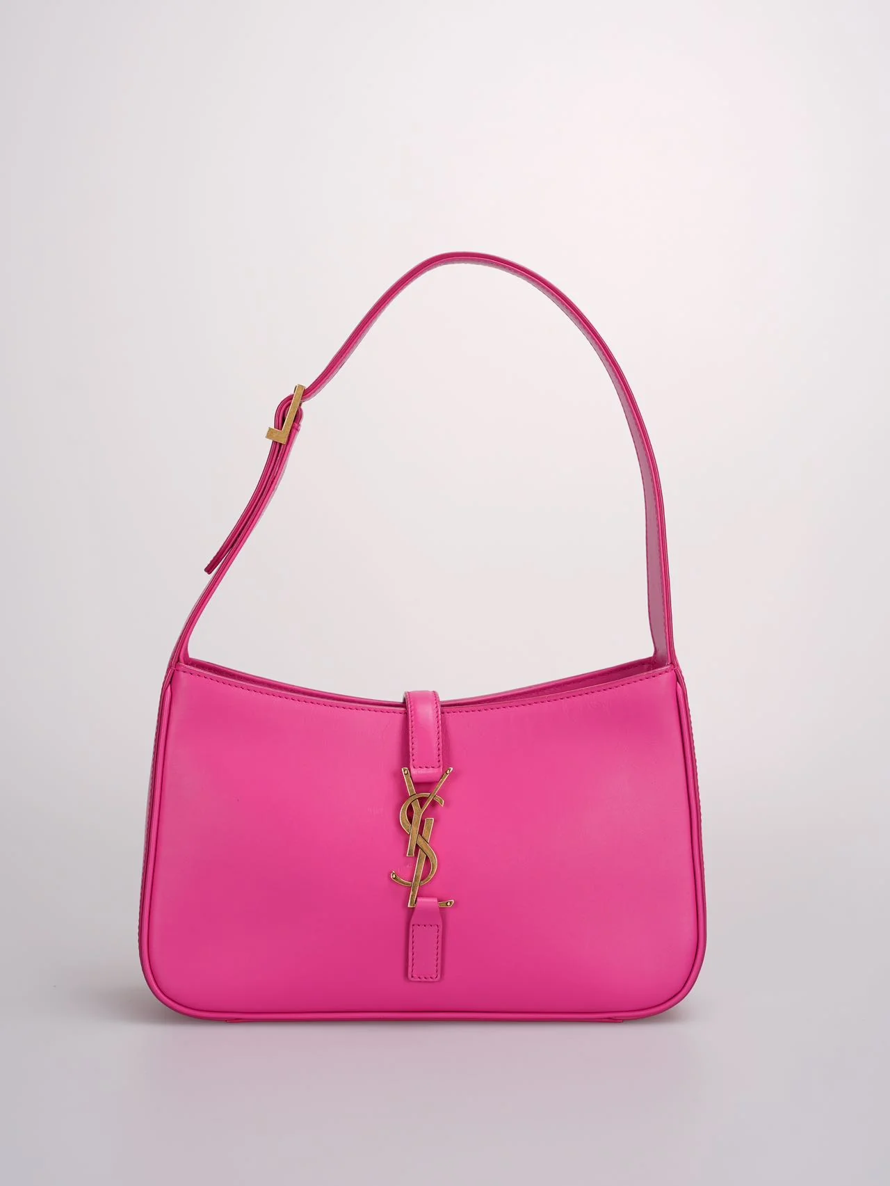 used-Saint Laurent 5 a 7 Fuchsia Hobo Bag-MILOURA