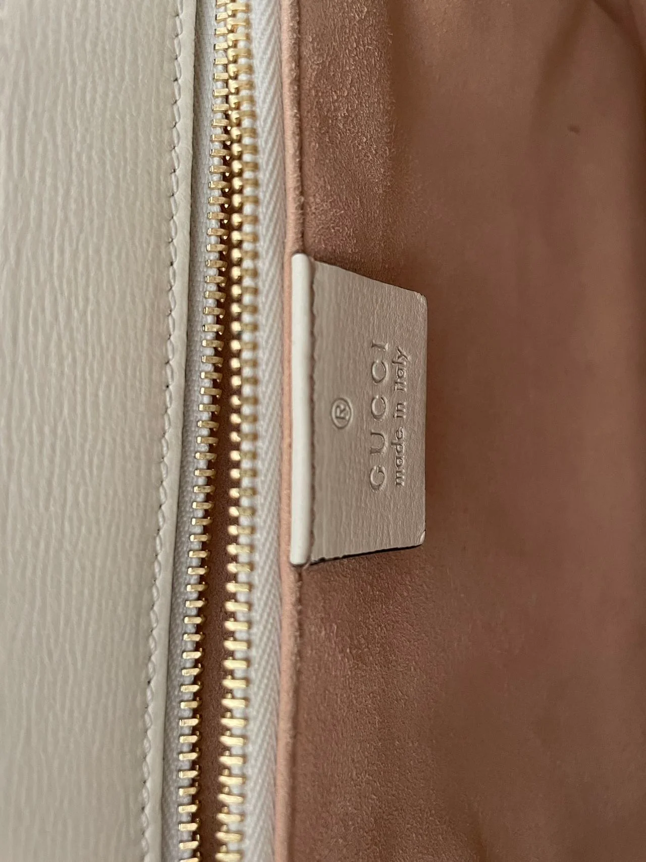 used-Gucci Supreme Monogram Beige Calfskin Horsebit 1955 Shoulder Bag-MILOURA