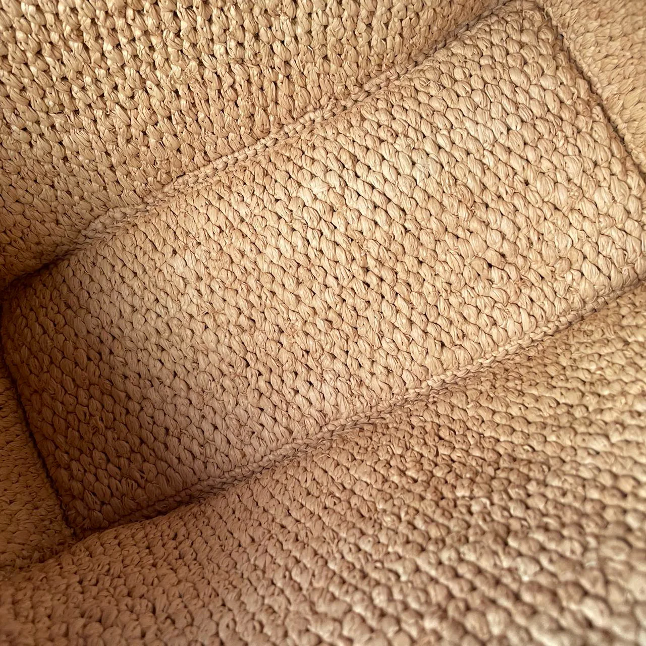 used-Celine Small Cabas Thais in Raffia and Calfskin-MILOURA