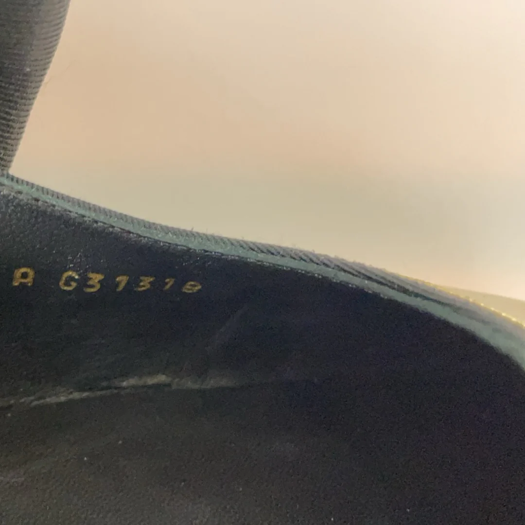 Chanel Black / Gold  Escarpins Slingback Chanel Velours Noir Size 40.5