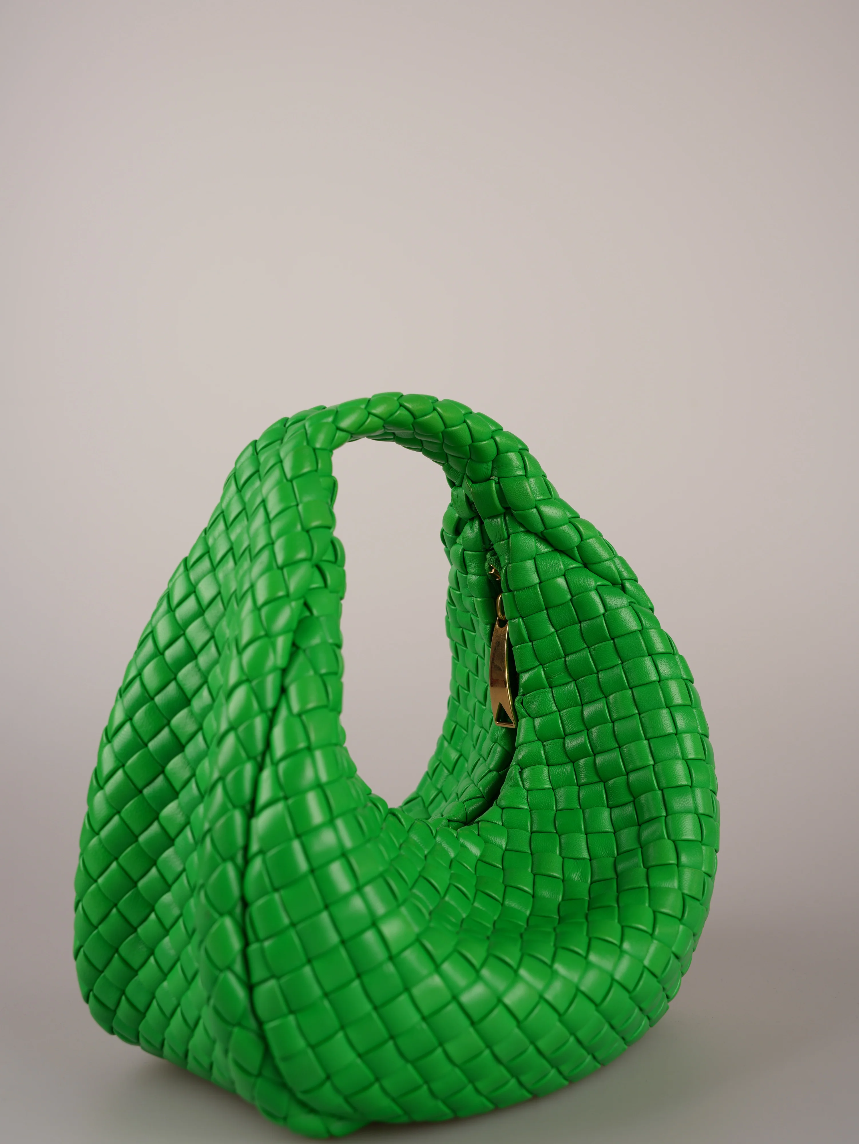 used-Bottega Veneta Teen Jodie Bag Leather Green Medium-MILOURA