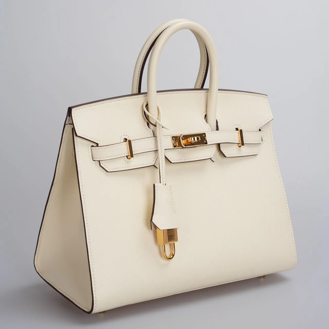 used-Hermes Birkin 25cm Sellier Bag in Nata Epsom Gold Hardware-MILOURA