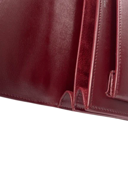 used-Saint Laurent Sunset bag in Burgundy-MILOURA