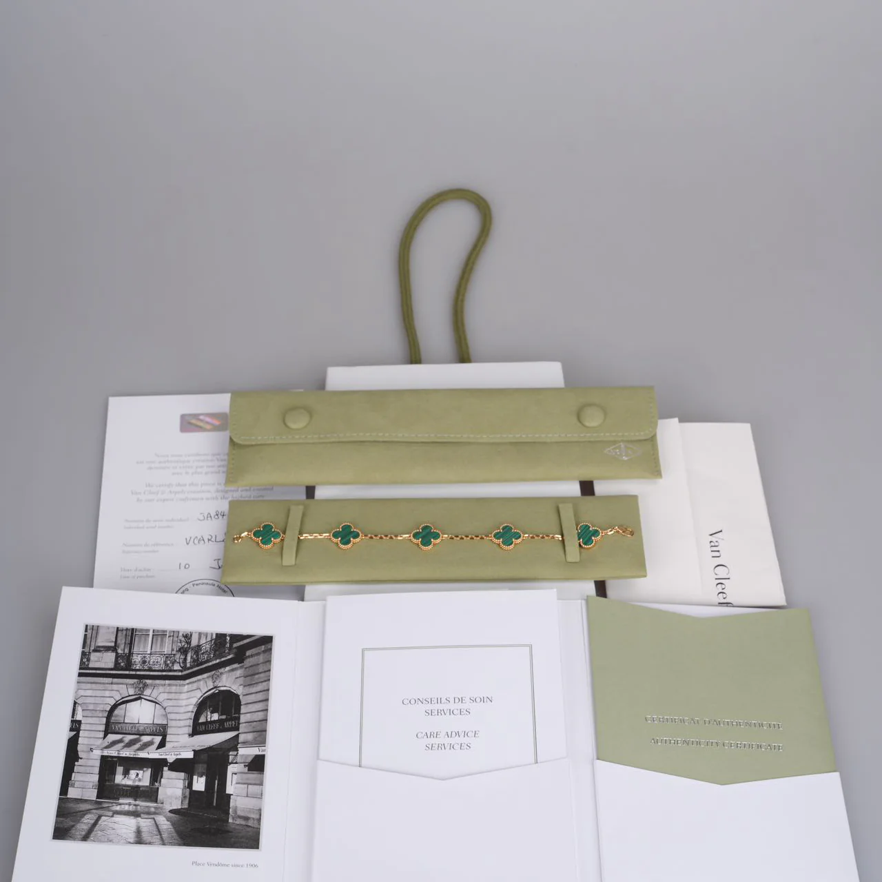 used-Van Cleef & Arpels Bracelet vintage Alhambra 5 motif Yellowgold 2019-MILOURA