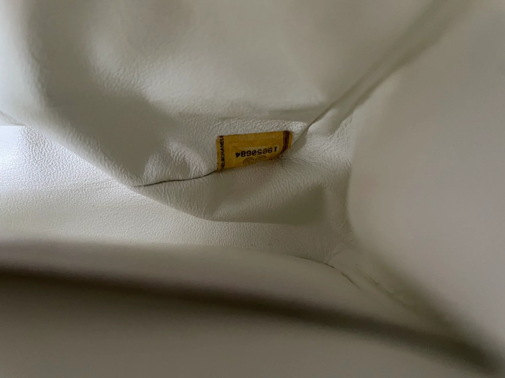 Chanel White Classic Flap Bag in medium Caviar Leather with Silver Hardware