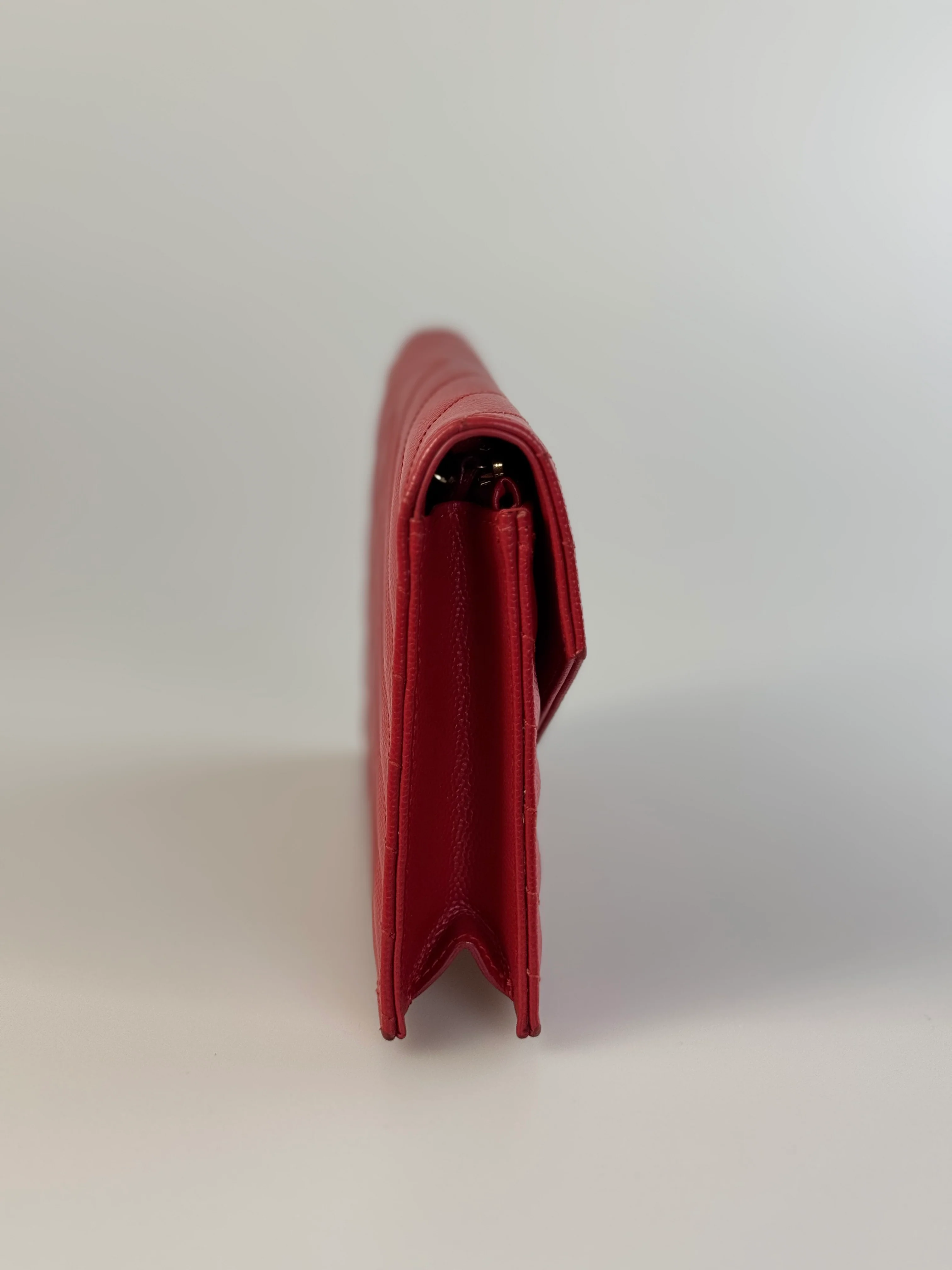 used-Saint Laurent Cassandre envelope Red Bag-MILOURA