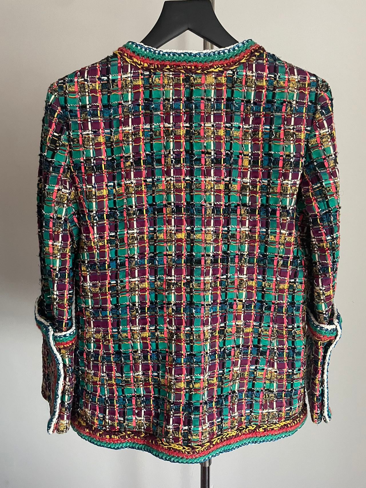 used-Chanel 2017 Tweed Pattern Evening Jacket-MILOURA