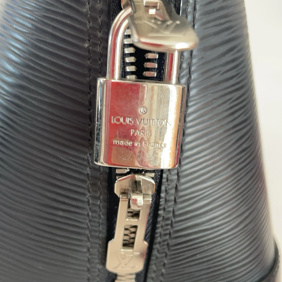 Louis Vuitton Black Epi Leather Alma PM Bag 2013