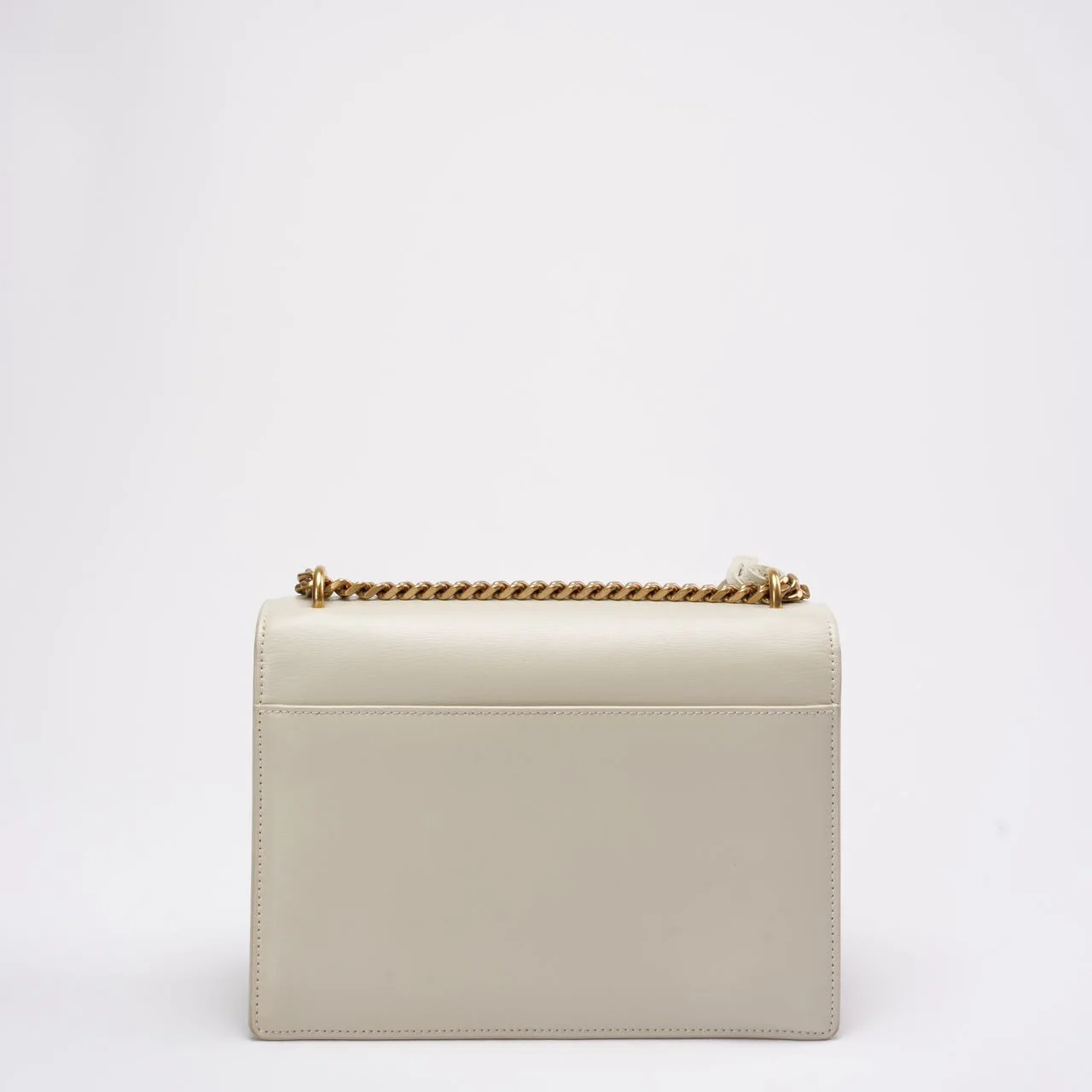 Saint Laurent White Calfskin Medium Monogram Sunset 2021