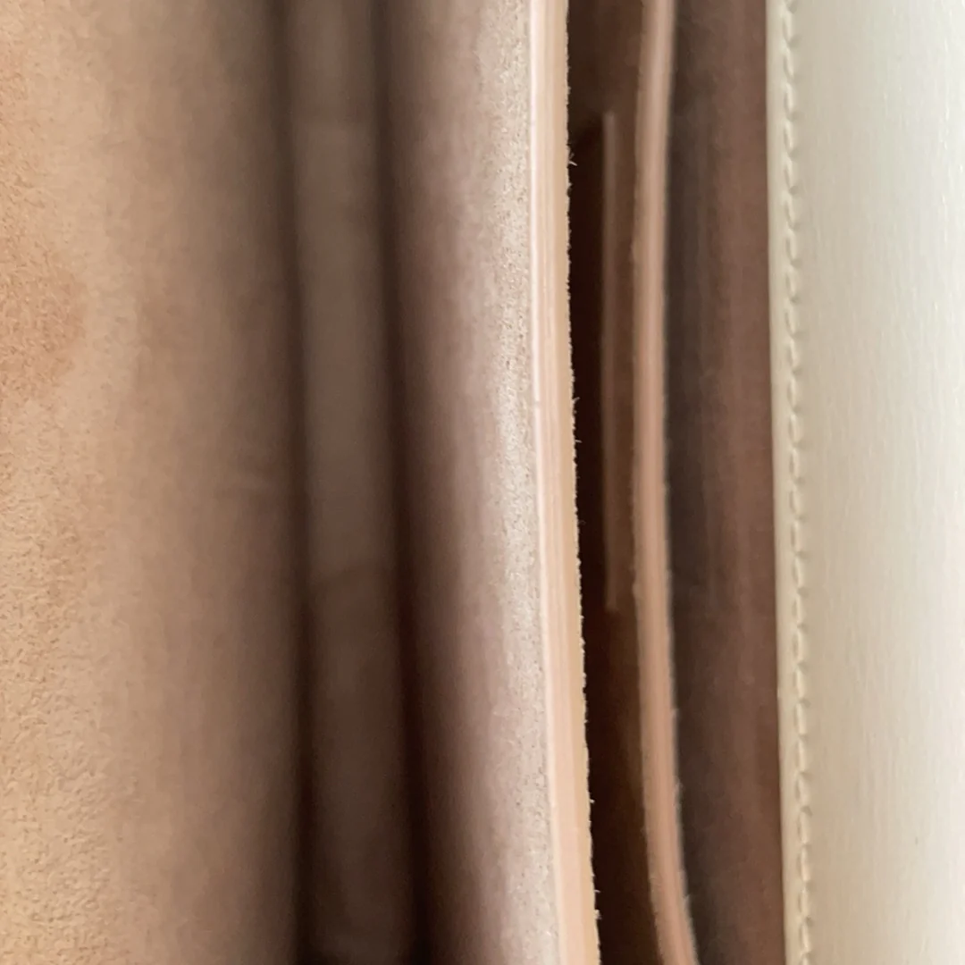 Saint Laurent White Calfskin Medium Monogram Sunset 2021