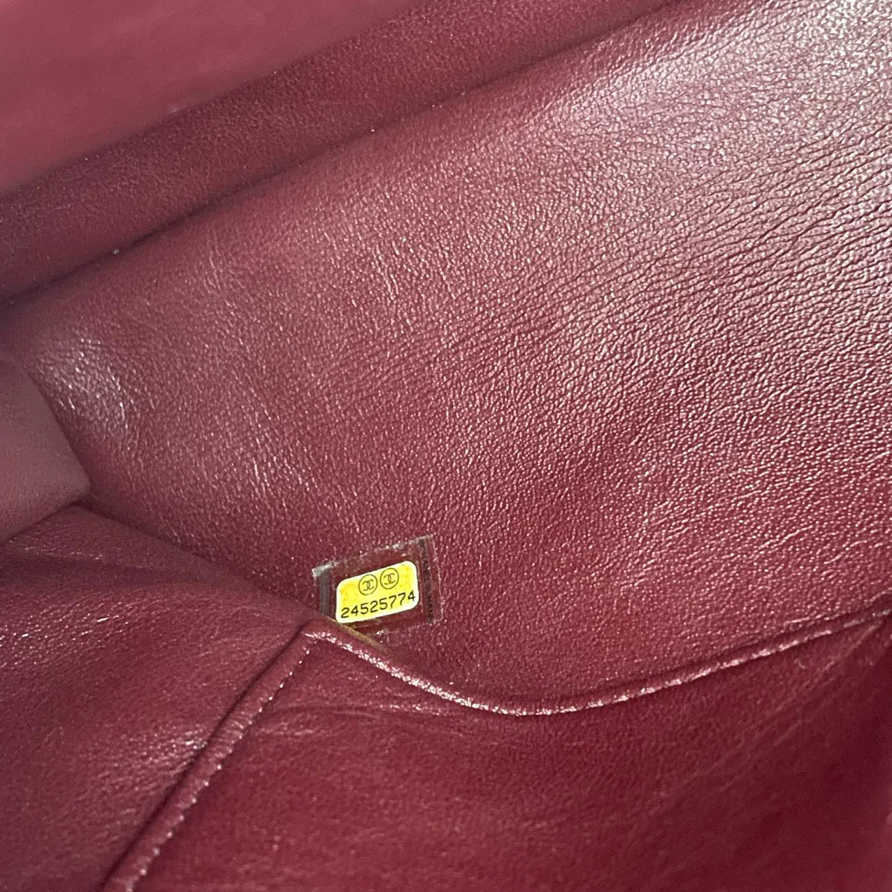 Chanel Burgundy Quilted Coco Lizard Handle Flap Caviar 2017