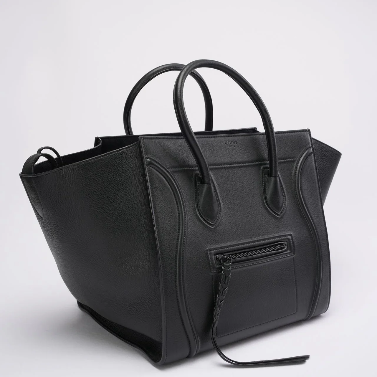 Celine Black Phantom Luggage Tote Bag 2014