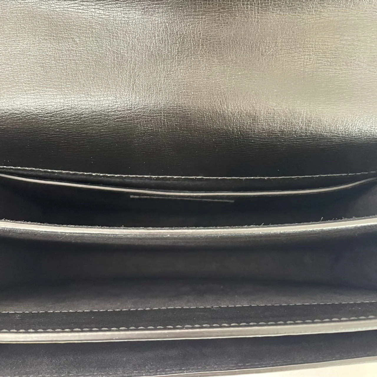 Saint Laurent Black Calfskin Medium Monogram Sunset 2021