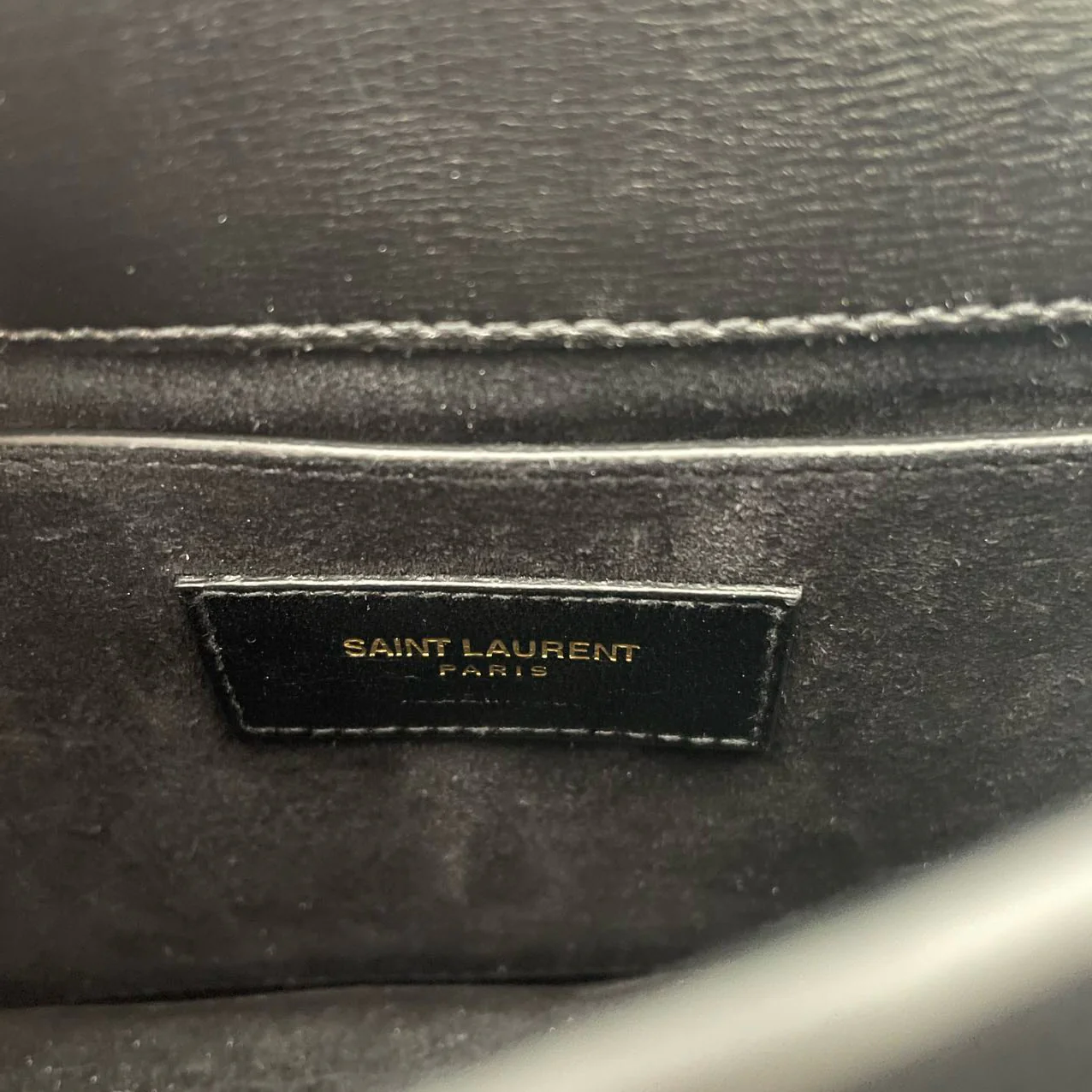 Saint Laurent Black Calfskin Medium Monogram Sunset 2021