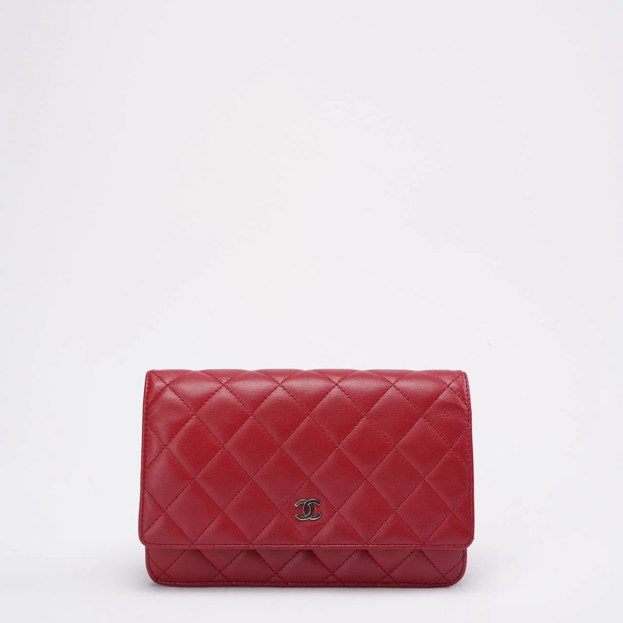 Chanel Red Lambskin Wallet on Chain (WOC) 2011