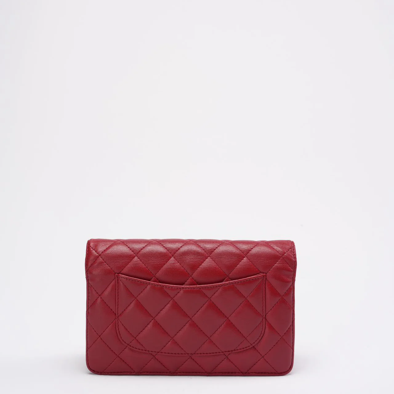 Chanel Red Lambskin Wallet on Chain (WOC) 2011